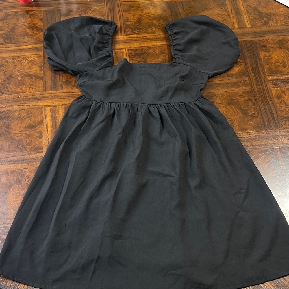 Casual Short Black Dress